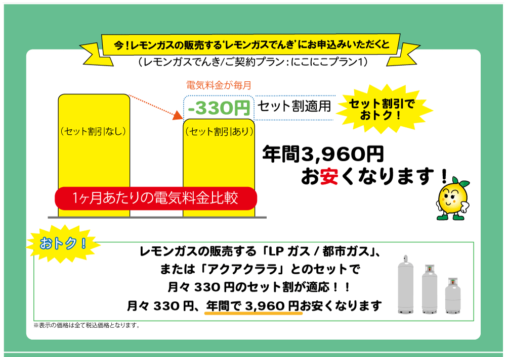 レモンガスでんき